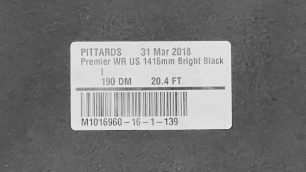 Premier Bright Black, Firm Printed Grain Leather Cow Side : 1.4-1.6mm (Ex Pittards Stock) - Image 4