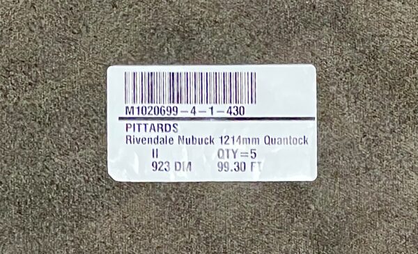Rivendale Quantock: Nubuck Leather Cow Side : 1.2-1.4mm (Ex Pittards Stock) - Image 4