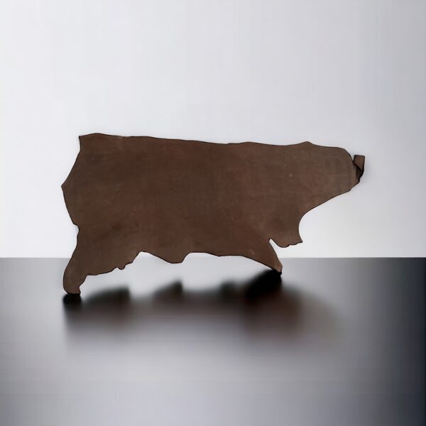 Ranger (Pittards Version) Mid-Brown : Leather Cow Side with Nubuck Appearance, 1.4-1.6mm (Ex Pittards Stock) - Image 2
