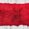 Red Mongolian Sheepskin Plate : (120cm L x 60cm W) Perfect As Rugs or Making Cushions and Garments. - Image 3