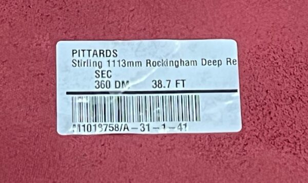 Stirling Rockingham Deep-Red Automotive Smooth Grain Leather Cow Hide : 1.1-1.3mm (Ex Pittards Stock) - Image 3
