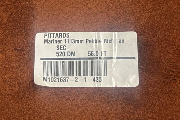 Mariner Rich-Tan Upholstery Leather with a Pebble Grain : 1.1-1.3mm (Ex Pittards Stock) - Image 4