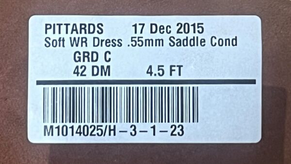 Pittards Gloving Leather Saddle-Cond : 0.55mm Water Resistant Lambskin (Ex Pittards Stock) SoftWRDress.55SaddleCondC - Image 4