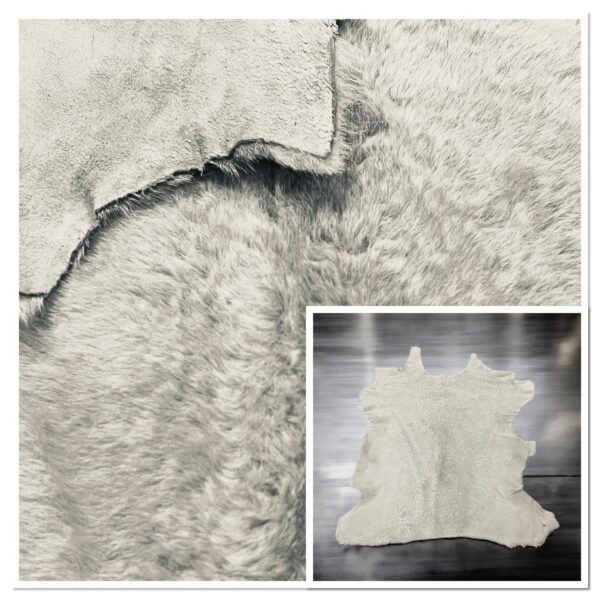 Small Merino Silver-Grey : 10mm Straight Wool 8 Piece Sheepskin Bundle (Ref-gh.eol) 16-09-24