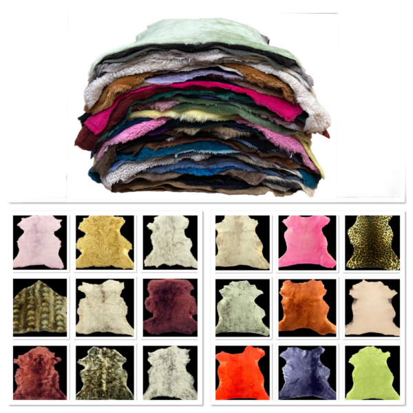 Sheepskin Mystery Bundle : 10 Pieces of various sheepskin (Ref-gh.eol)