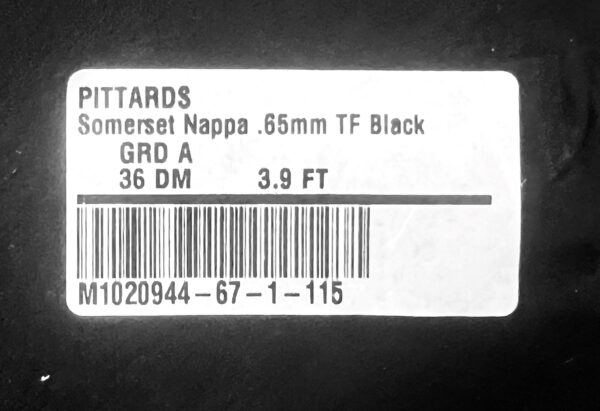 Pittards Gloving Leather Somerset Black : 0.65mm Lambskin (Ex Pittards Stock) SomersetNappa.65TFBlackA - Image 4