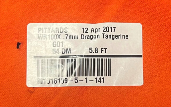 Pittards Dragon Tangerine : Printed Sheep Leather 0.7mm (Ex Pittards Stock) WR100X.7mm DragonTangerineAA - Image 4