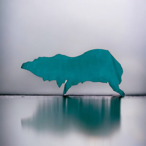 Teal, Texas Crazy Horse : South American Pull Up Leather Cow Side : (1.8-2.0mm 5oz) 28 - Image 3