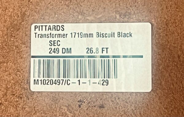 Transformer Biscuit-Black : Smooth Cow Split Sides, 1.7-1.9mm (Ex Pittards Stock) - Image 2