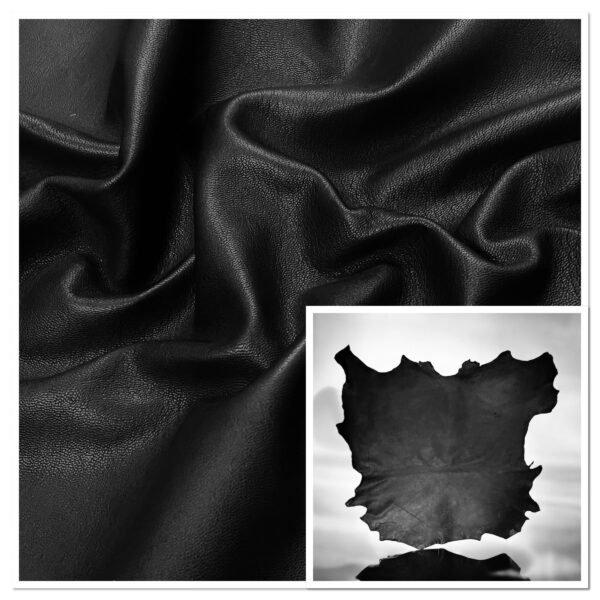 Trapeze Shoe Black : Goat Leather 1.1mm (Ex Pittards Stock) TrapezeShoe1.1mmBlackB