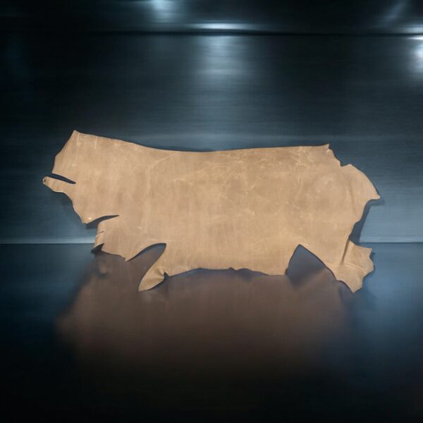 Tundra Dark-Creamery : Smooth Semi-Firm Pull up Leather Cow Sides, 2.0-2.2mm (Ex Pittards Stock) - Image 2
