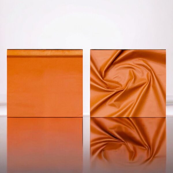 Valencia Orange, Leather Lambskin : Italian Lamb Nappa (0.6-0.7mm 1.5oz) 10