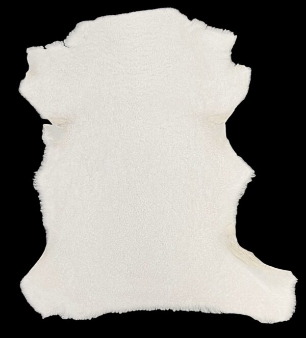 Small Merino Curly White : 10mm 17 Piece Shearling Bundle with Nappalan Reverse (Ref-gh.eol) - Image 3