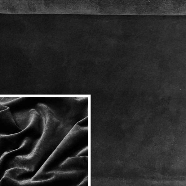 Black, Washable Split Suede : (1.1mm-1.2mm 3oz) 15 - Image 2