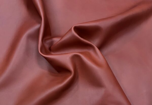 Cairo Burnt-Red : Smooth Leather Cow Sides, 1.6-1.8mm (Ex Pittards Stock) - Image 3