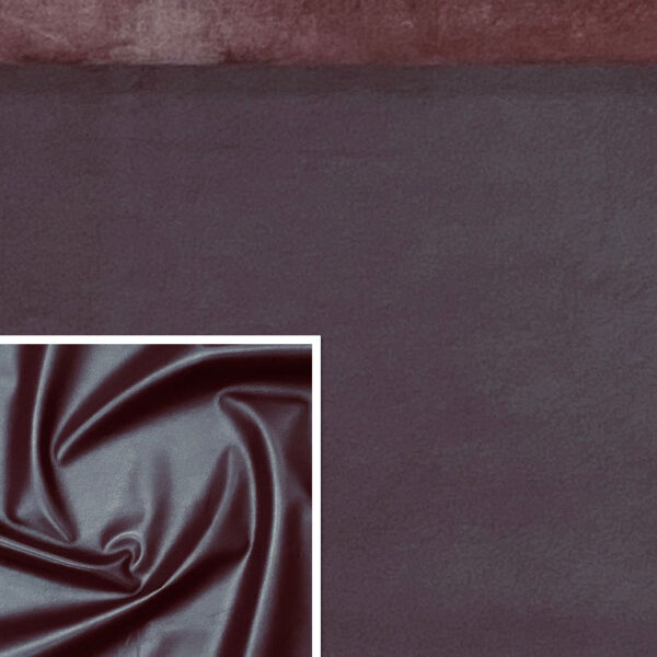 Valencia Plum, Leather Lambskin : Italian Lamb Nappa (0.6-0.7mm 1.5oz) 10 - Image 2