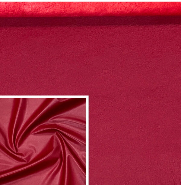 Valencia Red, Leather Lambskin : Italian Lamb Nappa (0.6-0.7mm 1.5oz) 10 - Image 2