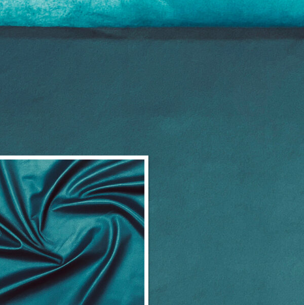 Valencia Teal, Leather Lambskin : Italian Lamb Nappa (0.6-0.7mm 1.5oz) 10 - Image 2