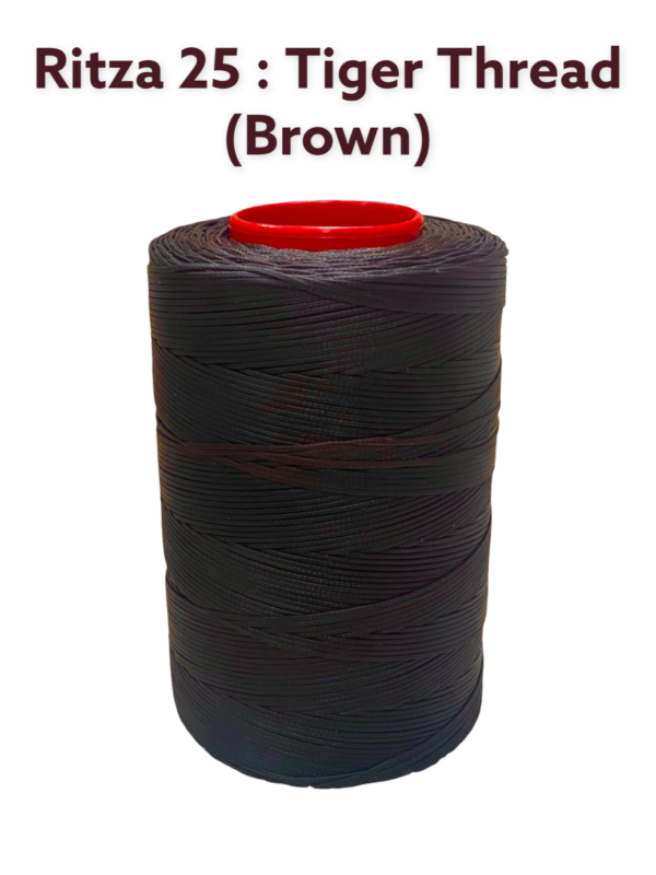 0.8mm Tiger Thread Ritza25! 500 Metres (Full Spool) The Favourite Waxed Hand Sewing Thread Among Leather Workers. - Image 8