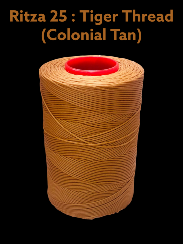 0.8mm Tiger Thread Ritza25! 500 Metres (Full Spool) The Favourite Waxed Hand Sewing Thread Among Leather Workers. - Image 7