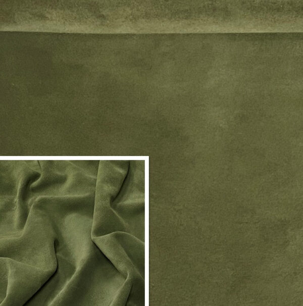 Olive, Washable Split Suede : (1.1mm-1.2mm 3oz) 15 - Image 2